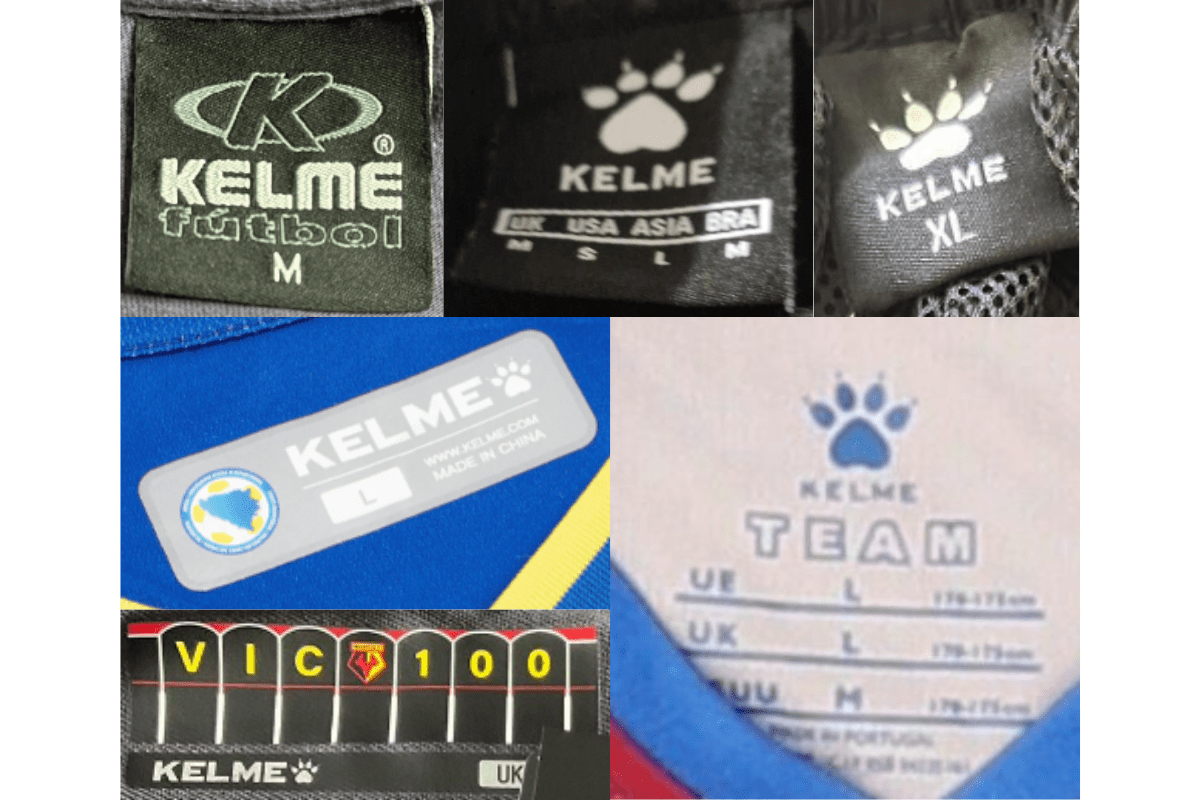 2010s vintage Kelme tags label