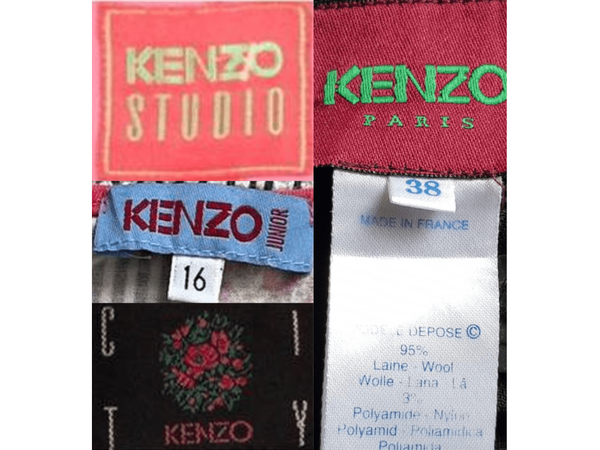 Kenzo Homme & Jeans Lines label