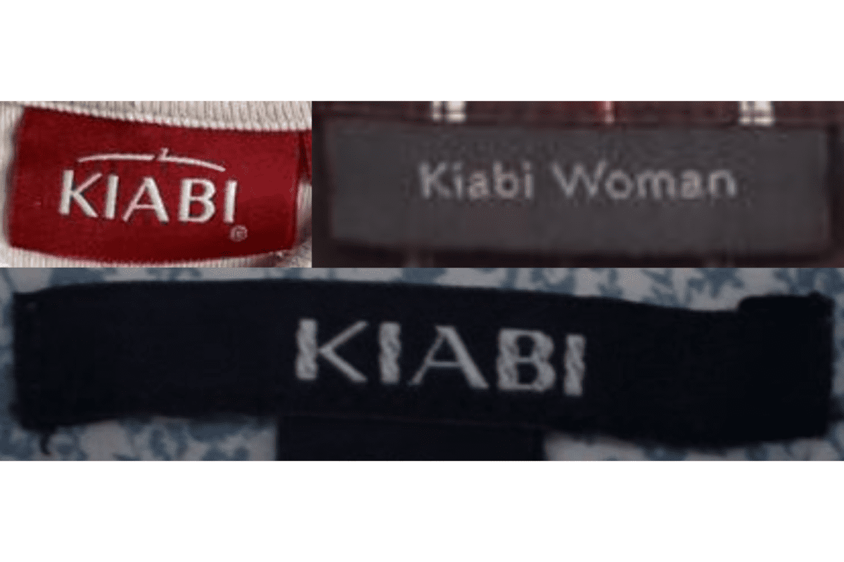 2000s vintage Kiabi tags label