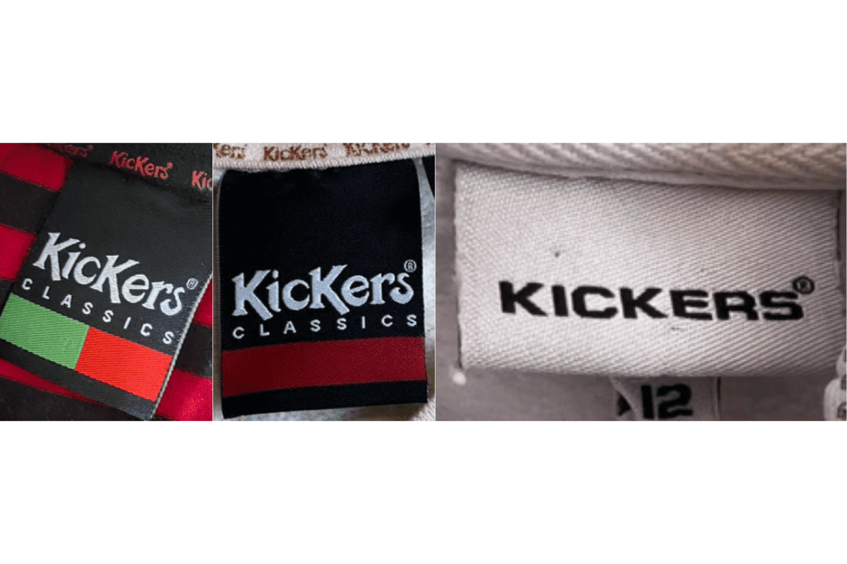 2010s vintage Kickers tags label
