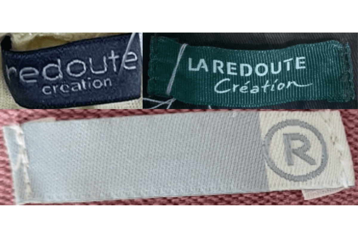 2000s vintage La Redoute tags label