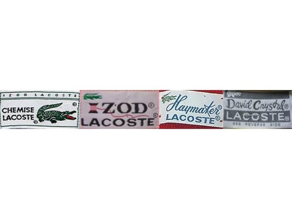 Izod White Labels label