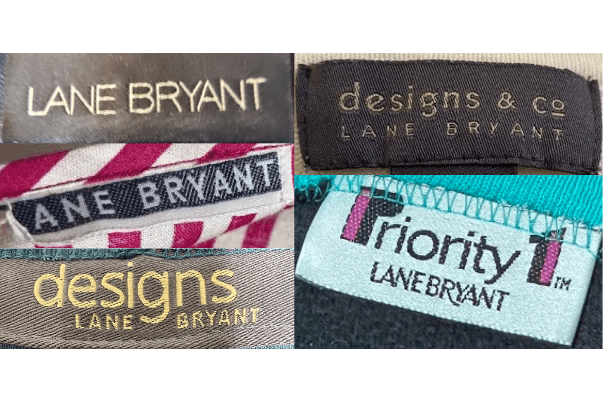 1990s vintage Lane Bryant tags label