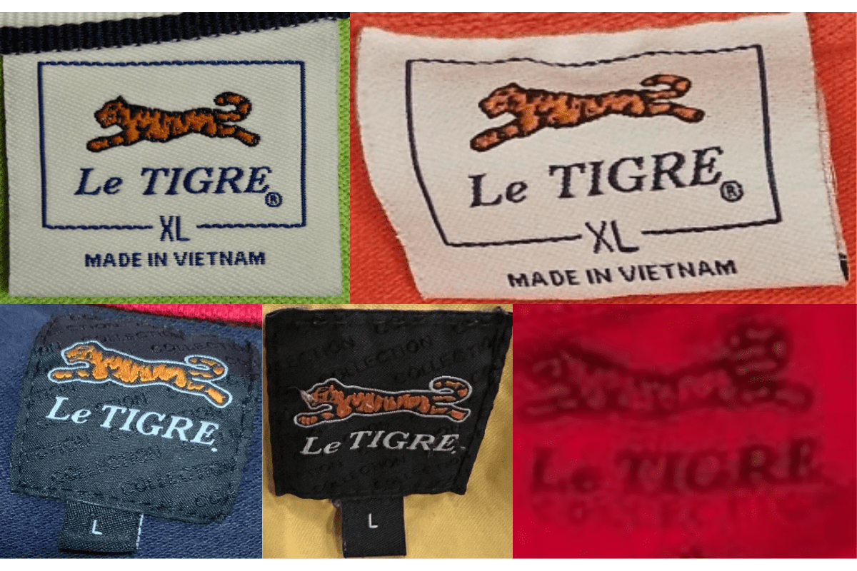 2010s vintage Le Tigre tags label