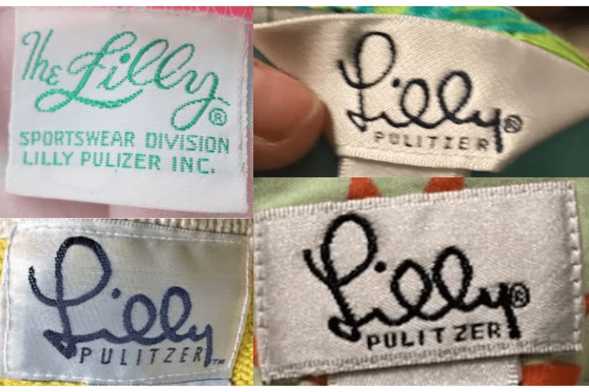 1980s vintage Lilly Pulitzer tags label