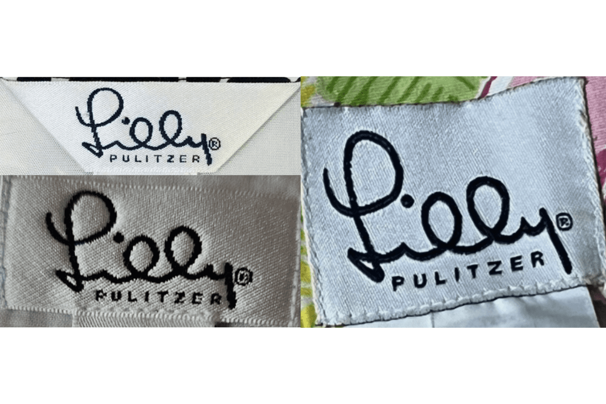 1990s vintage Lilly Pulitzer tags label