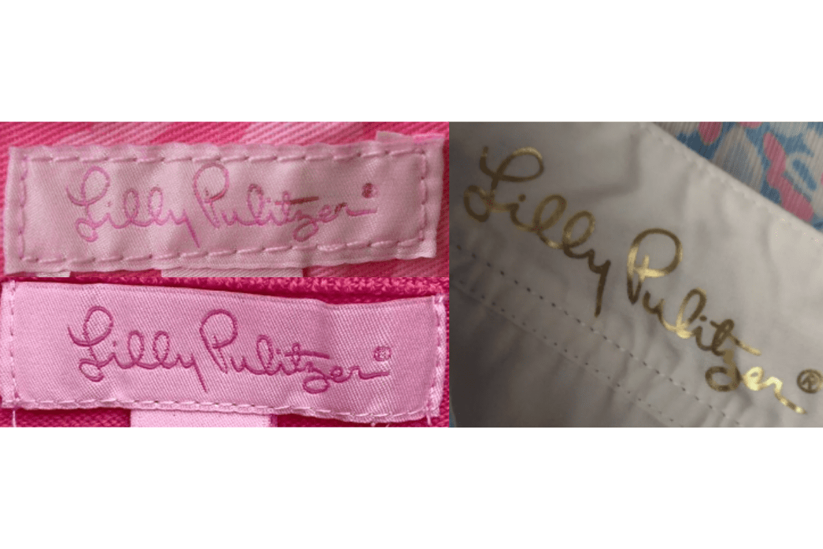2000s vintage Lilly Pulitzer tags label