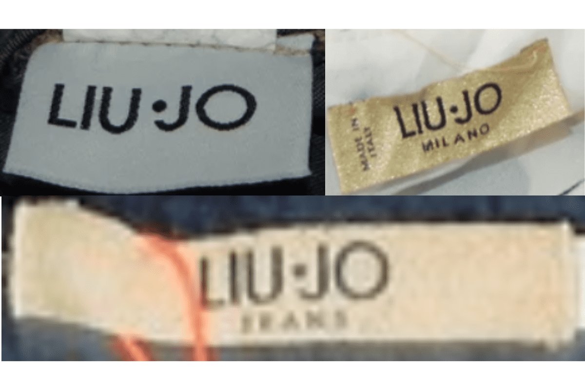 1990s vintage Liu Jo tags label