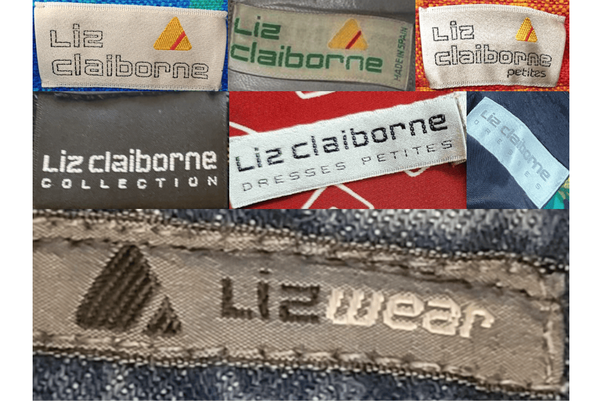 1980s vintage Liz Claiborne tags label