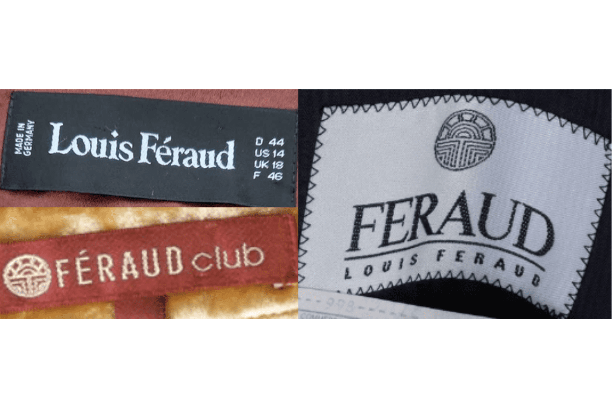 2000s vintage Louis Féraud tags label