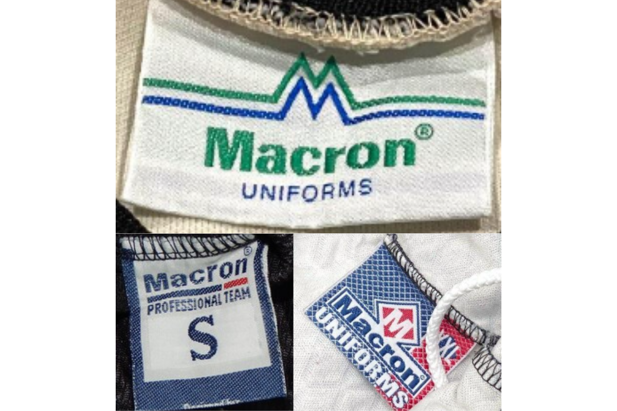 1990s vintage Macron tags label