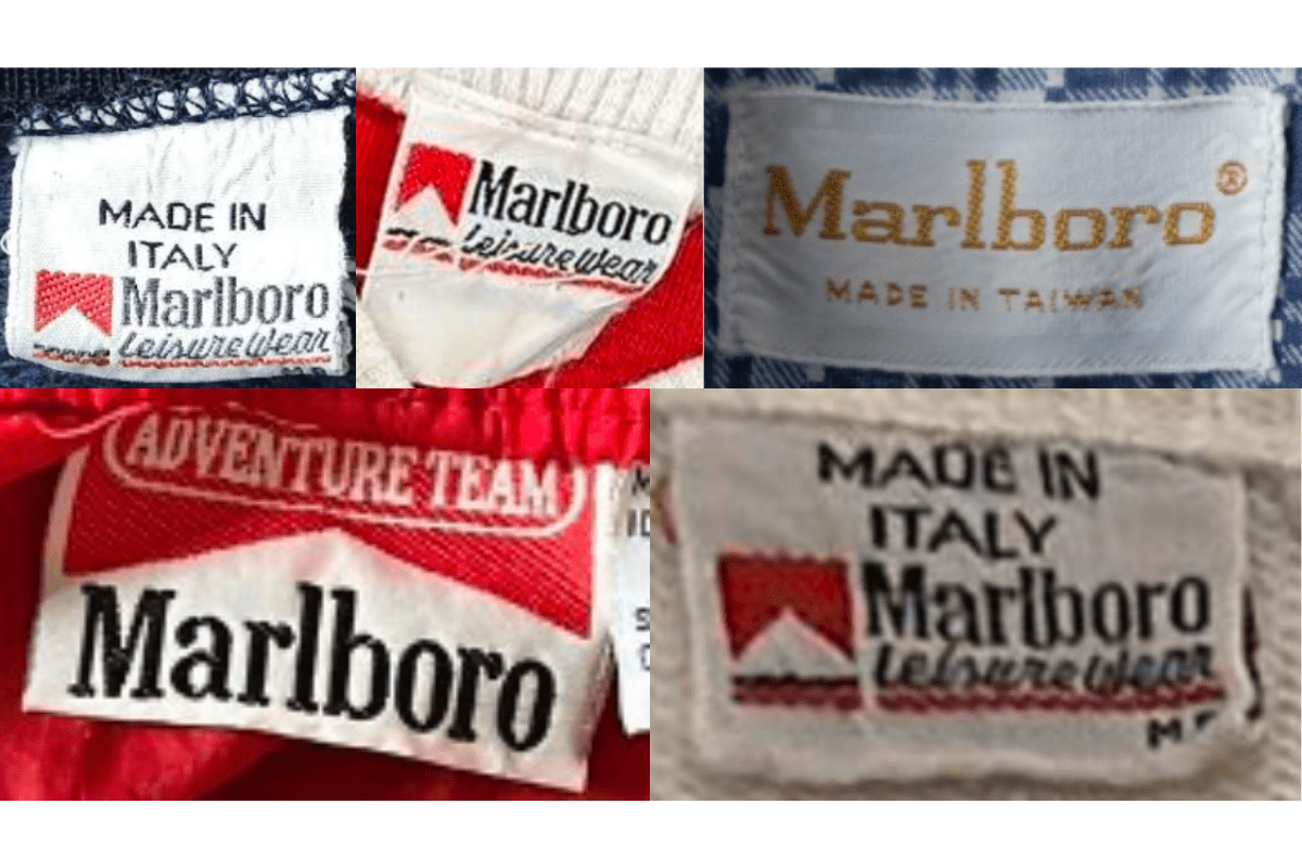 1980s vintage Marlboro tags label