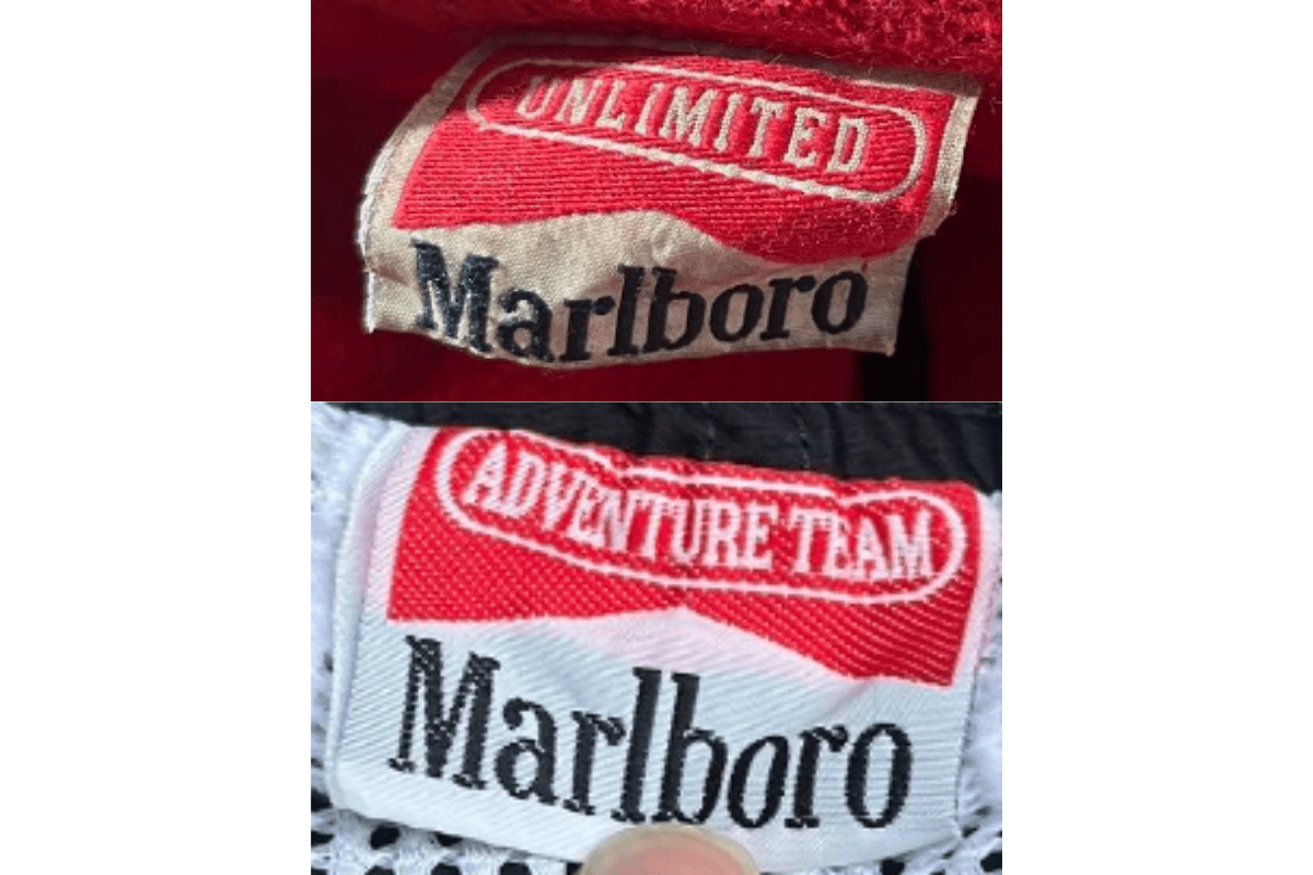 1990s vintage Marlboro tags label