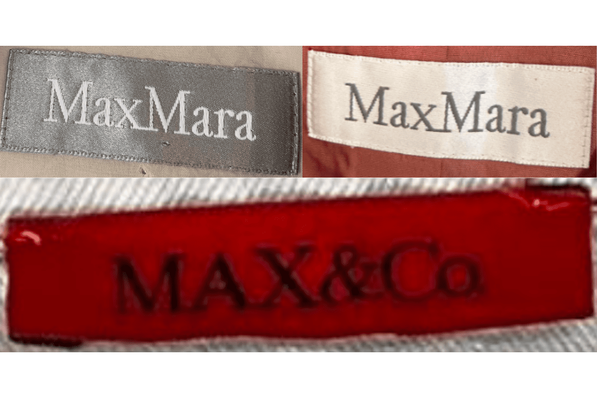 2010s vintage Max Mara tags label