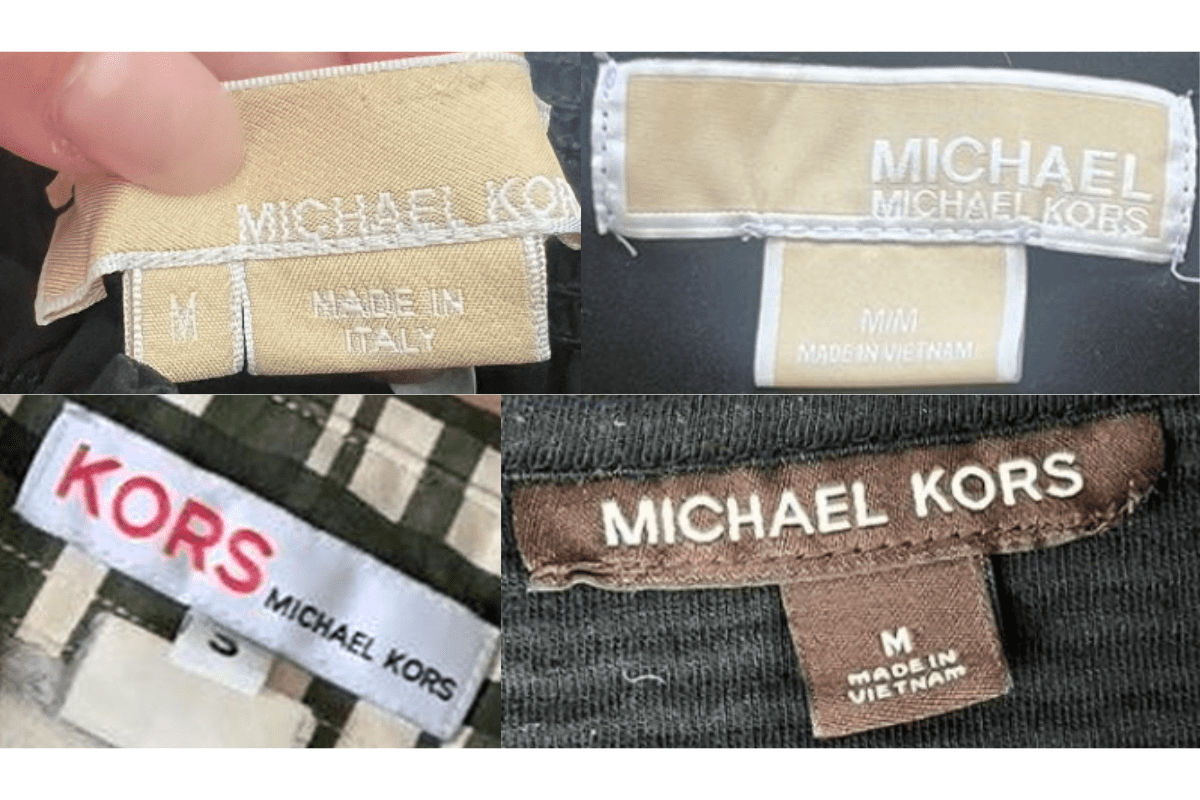 2000s vintage Michael Kors tags label