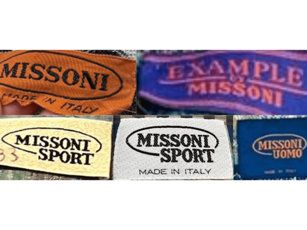 'Sport Missoni' & Uomo Tags label