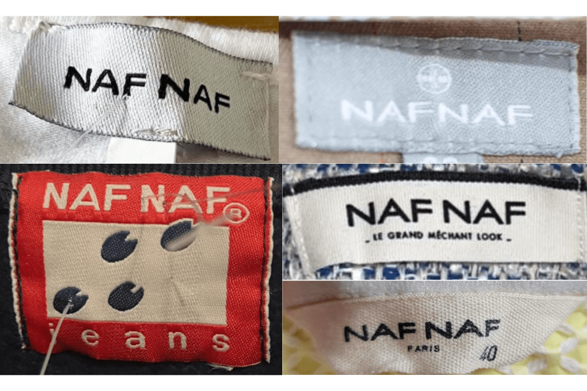 2010s vintage Naf Naf tags label