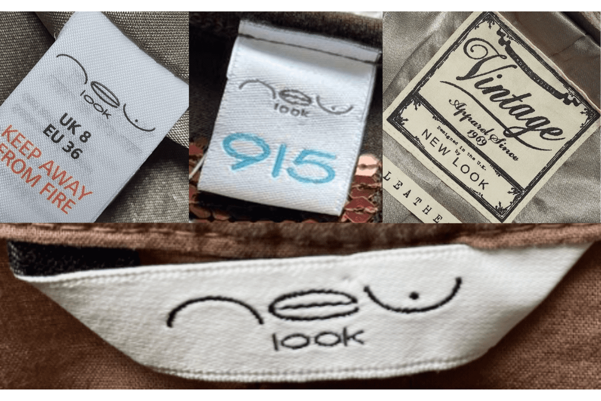 2000s vintage New Look tags label