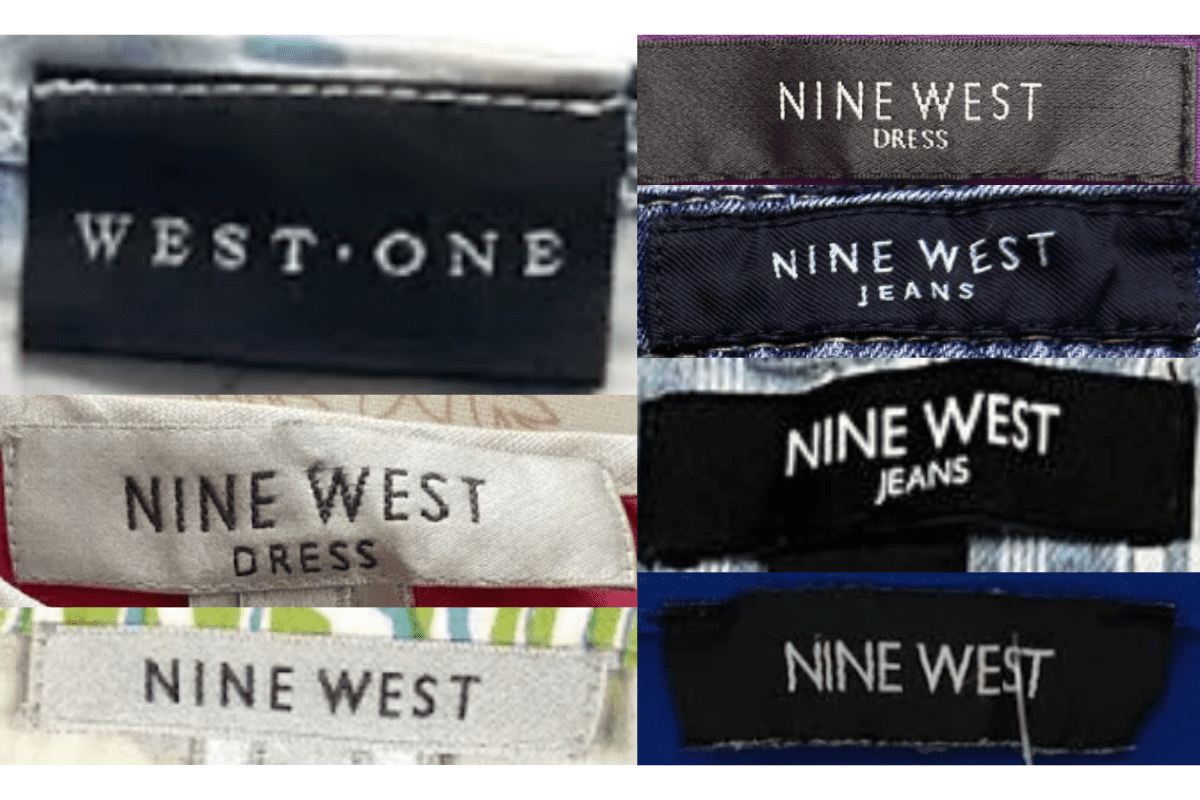 1990s vintage Nine West tags label