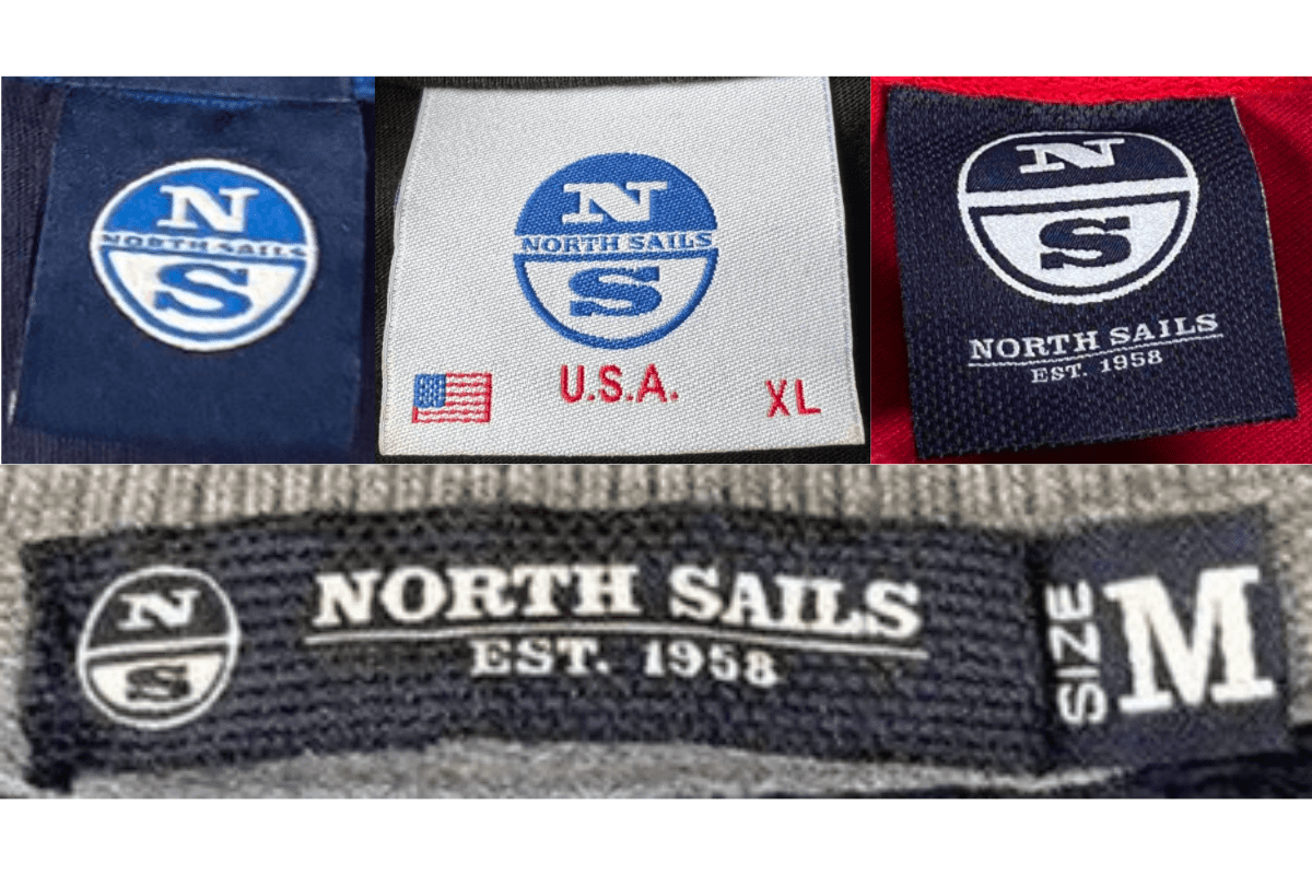2000s vintage North Sails tags label