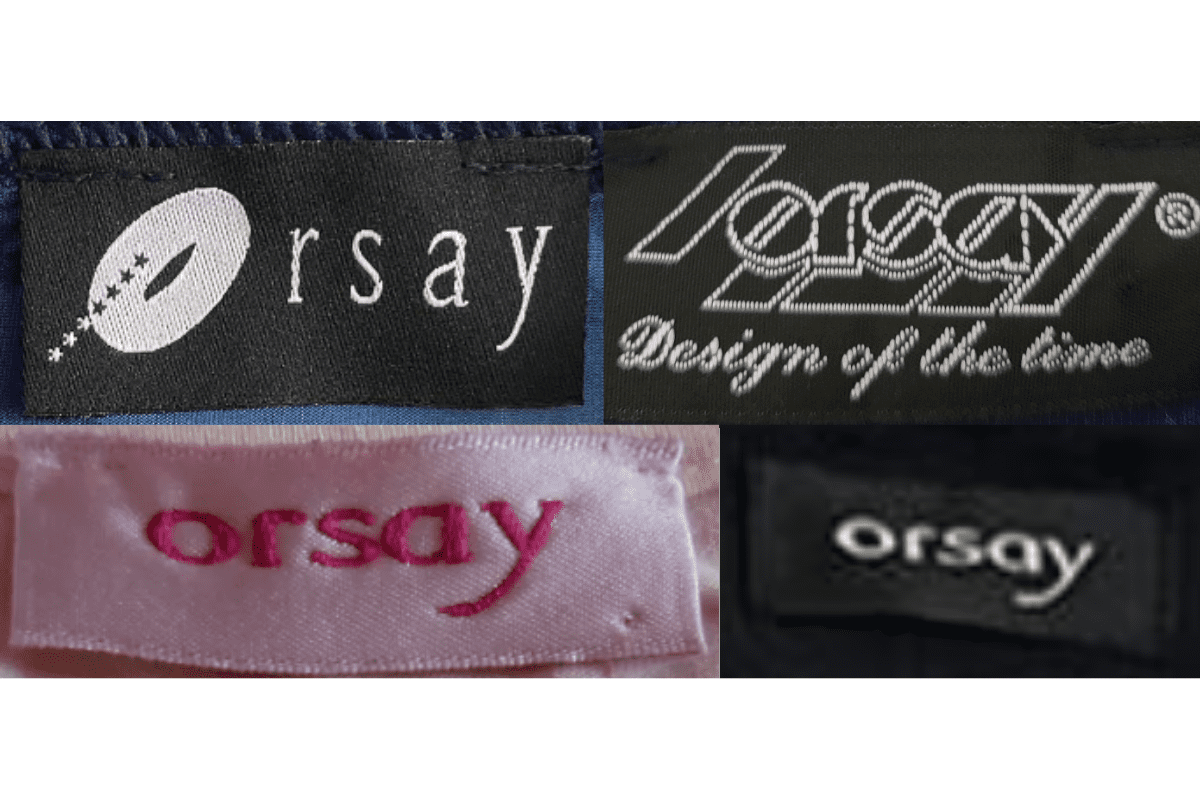 1990s vintage Orsay tags label