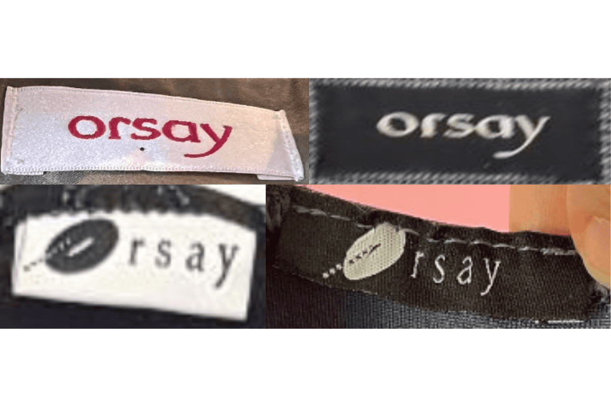 2000s vintage Orsay tags label