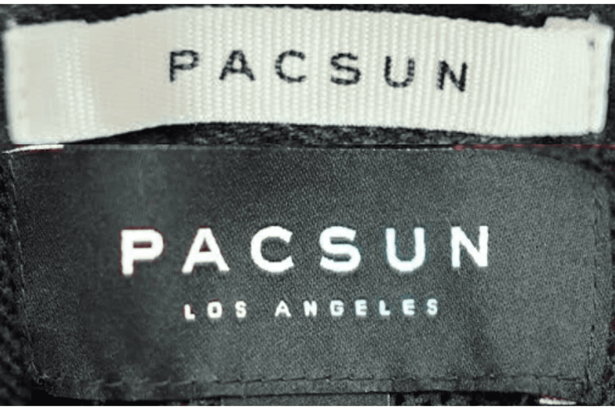2010s vintage Pacsun tags label