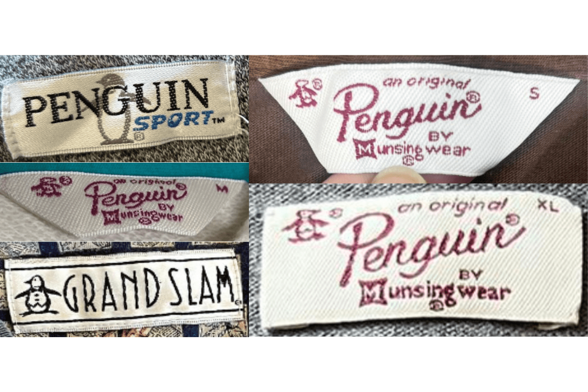 1990s vintage Penguin tags label