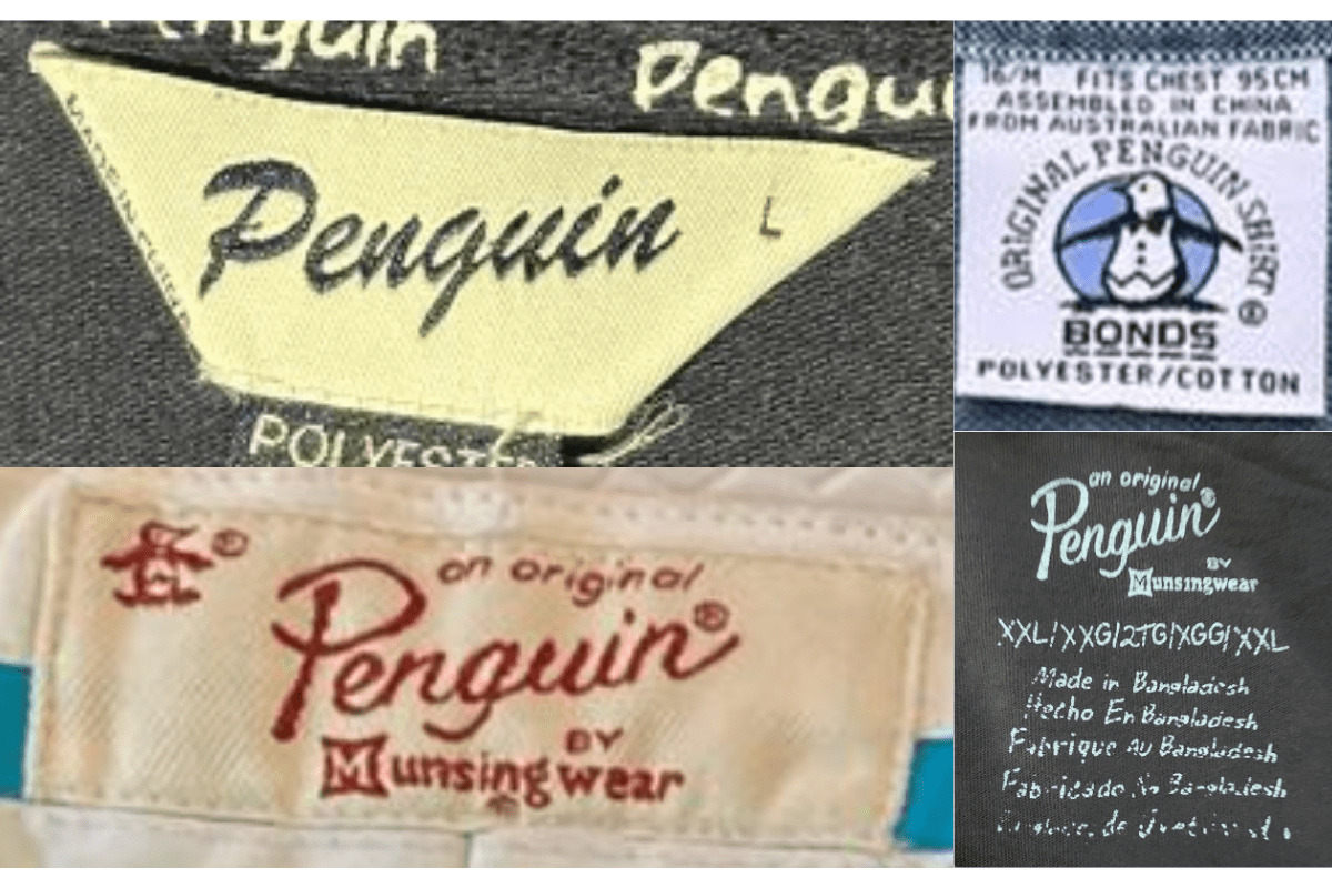 2000s vintage Penguin tags label