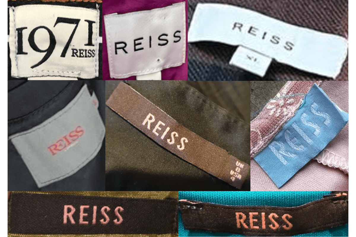 2000s vintage Reiss tags label