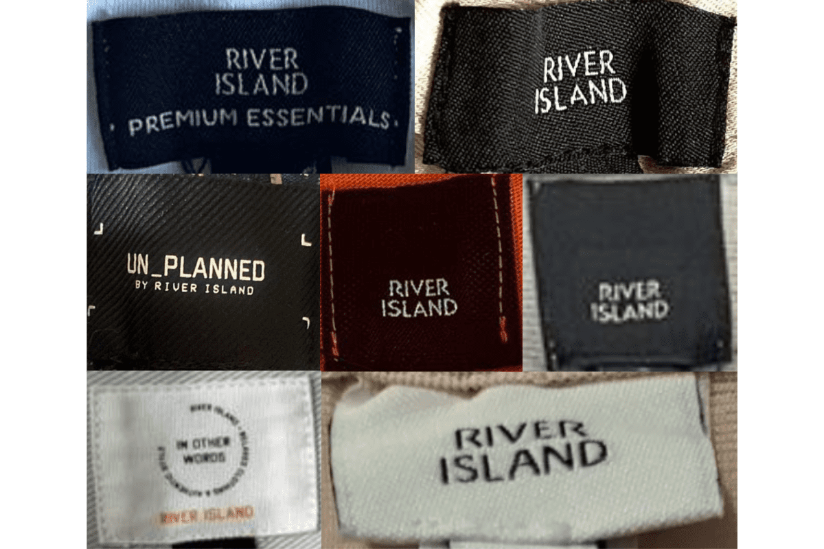 2010s vintage River Island tags label
