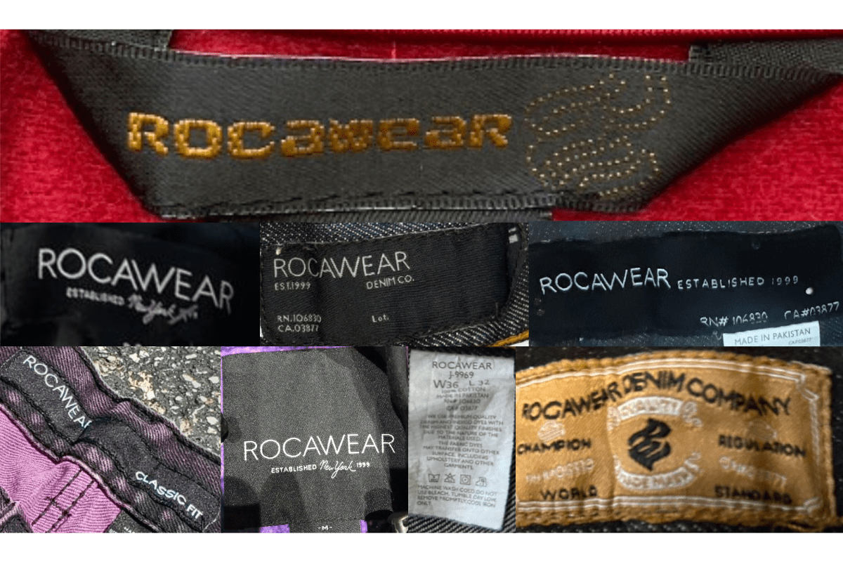 2010s vintage Rocawear tags label