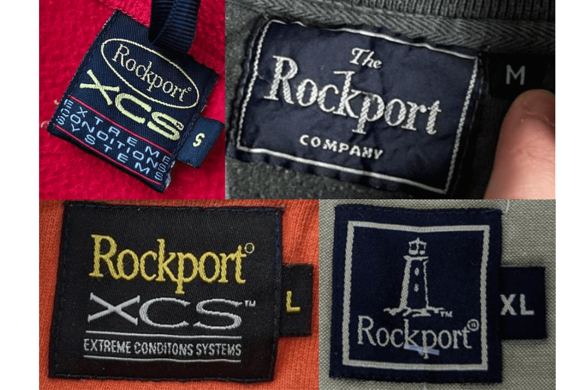 1990s vintage Rockport tags label