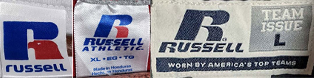 2010s vintage Russell Athletic tags label