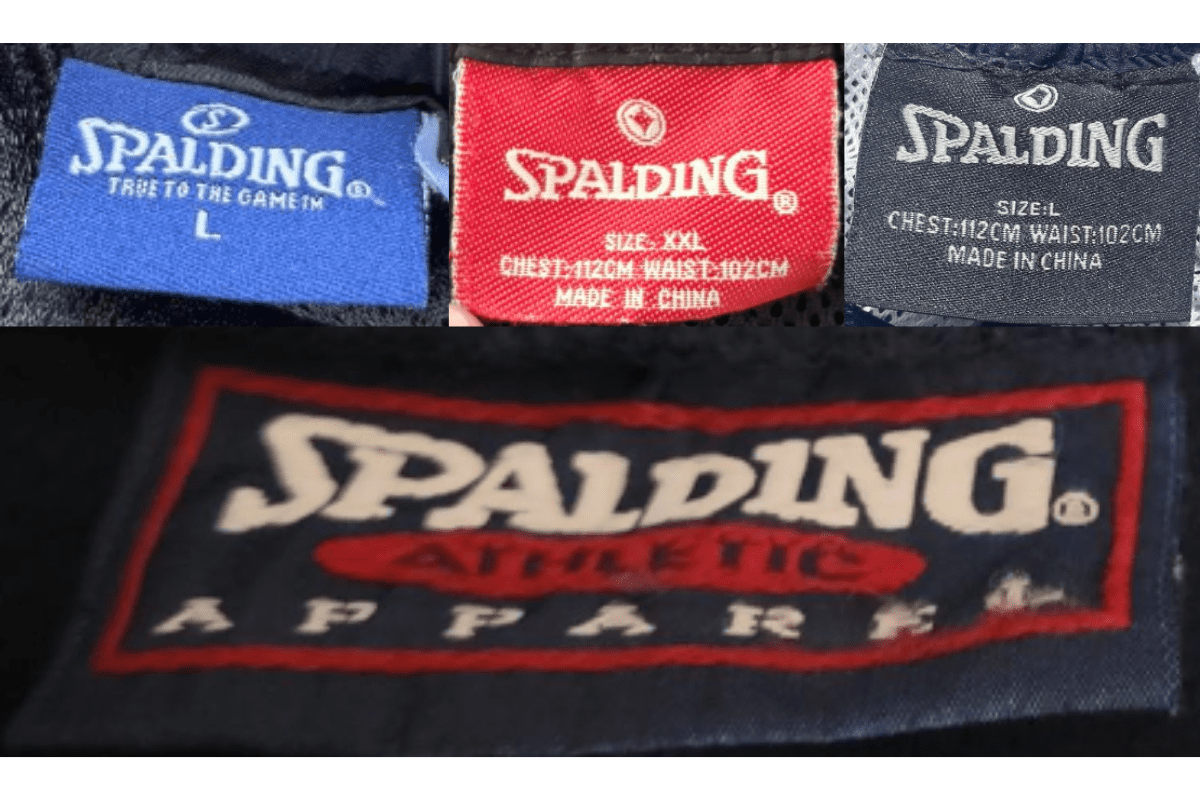 2000s vintage Spalding tags label