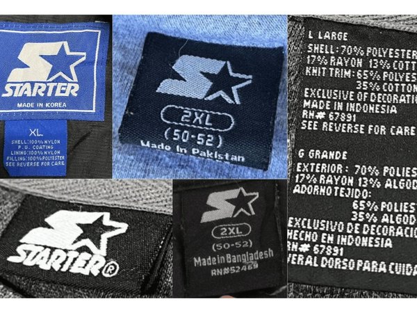 'Black Label' Asia-Made Tags label