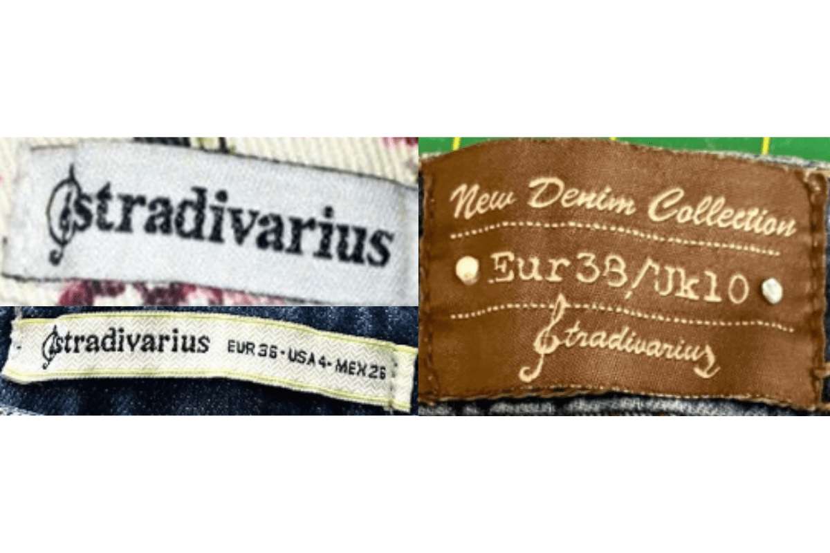 2000s vintage Stradivarius tags label
