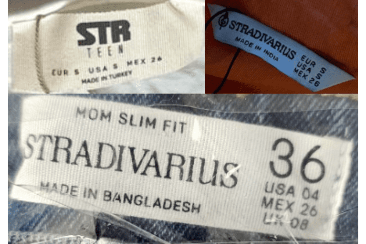 2010s vintage Stradivarius tags label