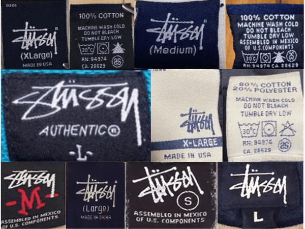Red-Letter Size Tags label