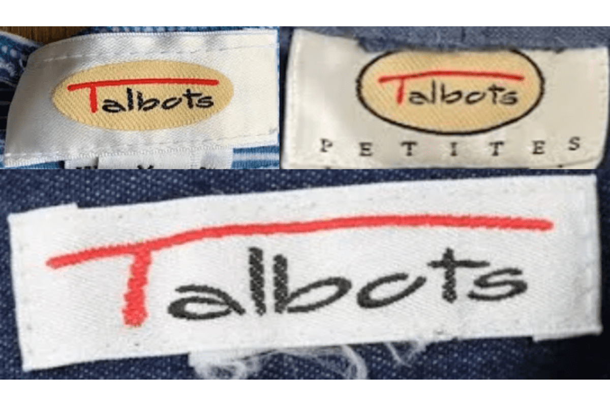 1990s vintage Talbots tags label