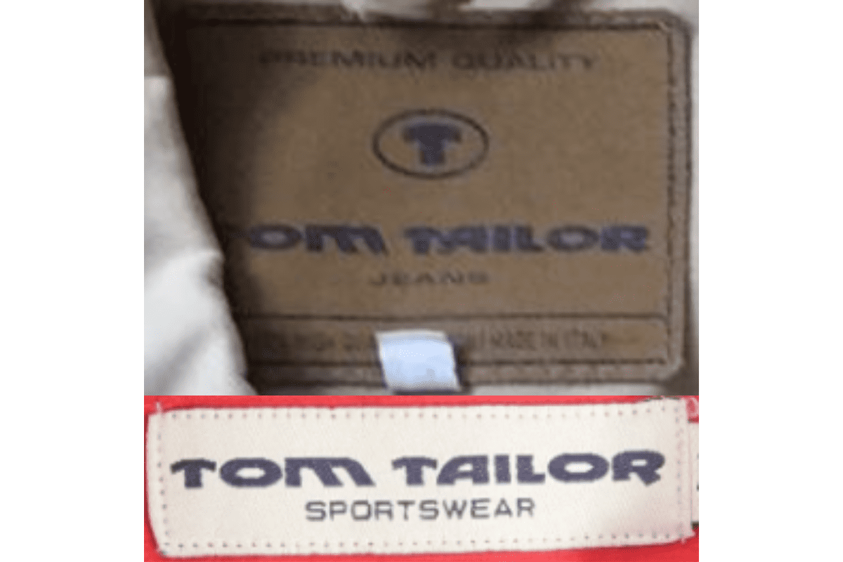 1990s vintage Tom Tailor tags label