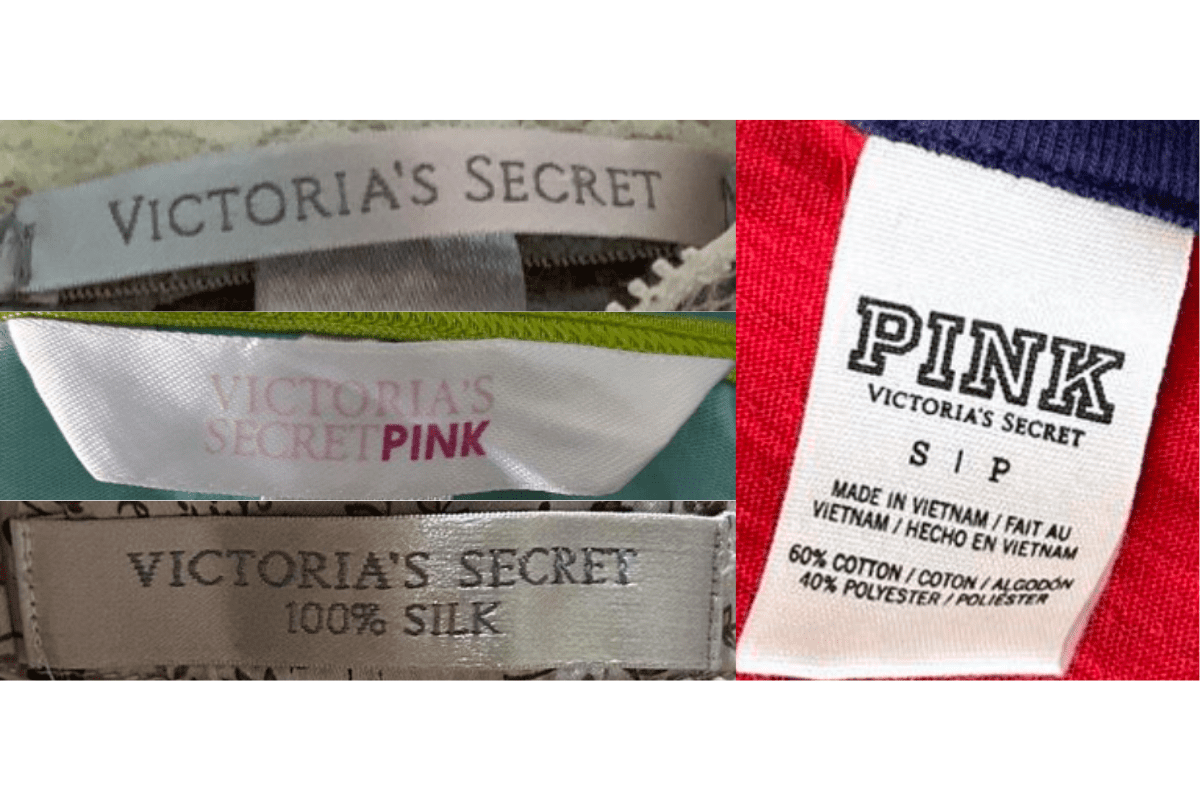 2000s vintage Victoria’s Secret tags label